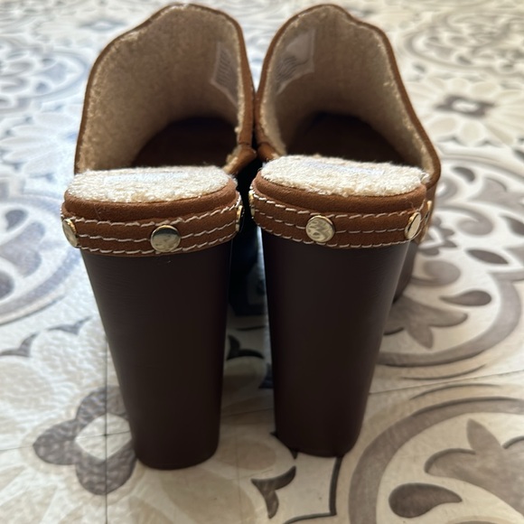Crown & Ivy Dark Brown Heeled Mules 9 - Picture 3 of 4